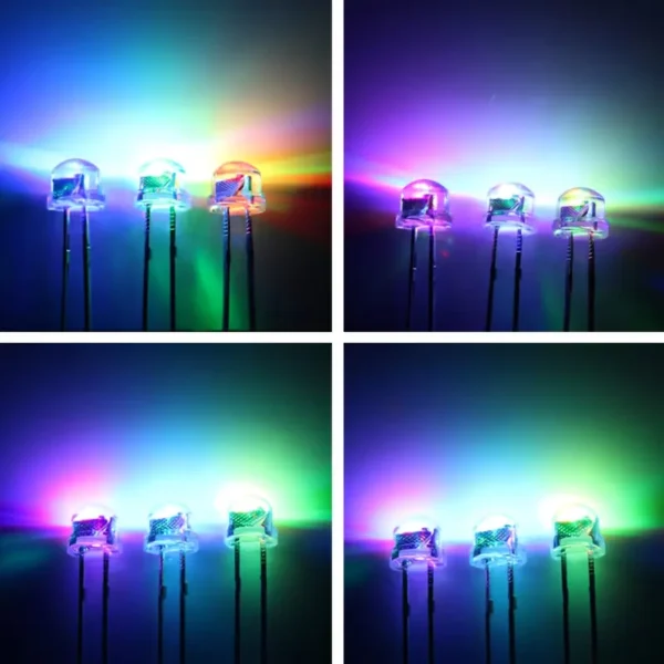20pcs RGB Flashing LED Beads
