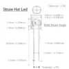 20pcs RGB Flashing LED Beads