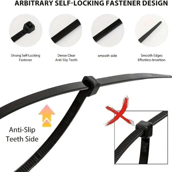 100pcs ProCable Nylon Cable Ties