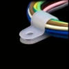 100pcs Nylon White Cable Clip Wire Clamp