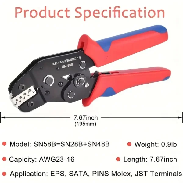 1pc Ratchet Crimping Tool  Precise Wire Crimping