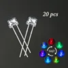 20pcs RGB Flashing LED Beads