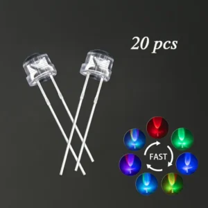 20pcs RGB Flashing LED Beads