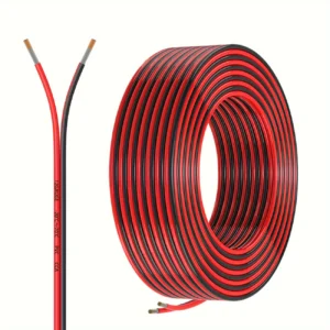 Flexible 2 Conductor Extension Cord  Red
