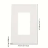 1pcs ABS Receptacle Outlet Wall Plates
