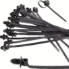 100pcs Durable Black Nylon Car Mount Wire Ties